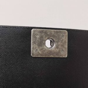 new kept unused chanel leboy old medium caviar black rhw microchipped