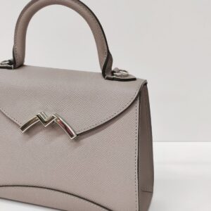 moynat mini gabrielle gray grained calfskin shw