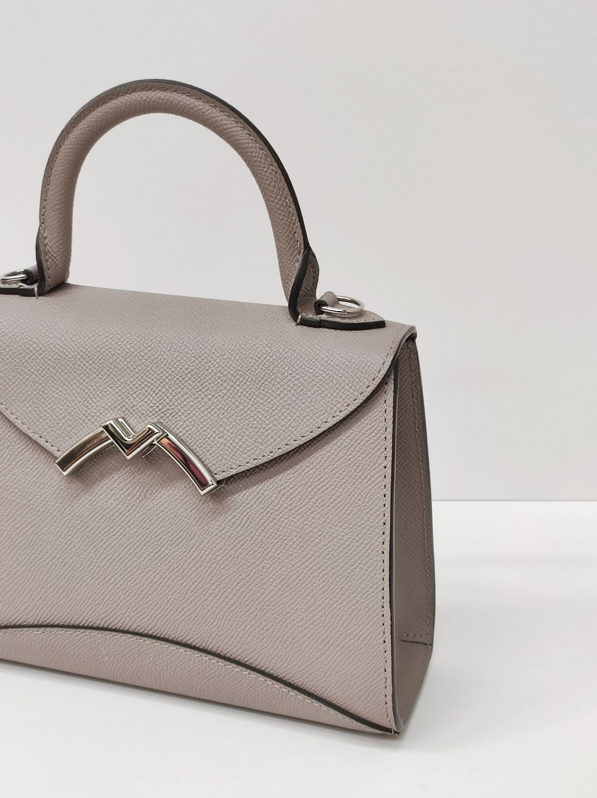moynat mini gabrielle gray grained calfskin shw moynat mini gabrielle gray grained calfskin shw