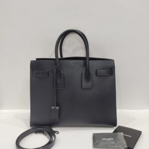 ysl sac de jour dark navy blue tote bag