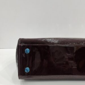 lv brea mm burgundy epi leather two way bag