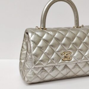 chanel coco small metallic gold lghw series 30