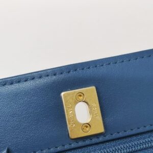 chanel woc cc pearl crush denim ghw microchipped