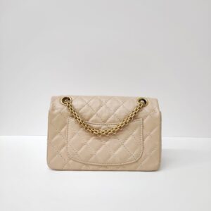 chanel re issue mini beige ghw