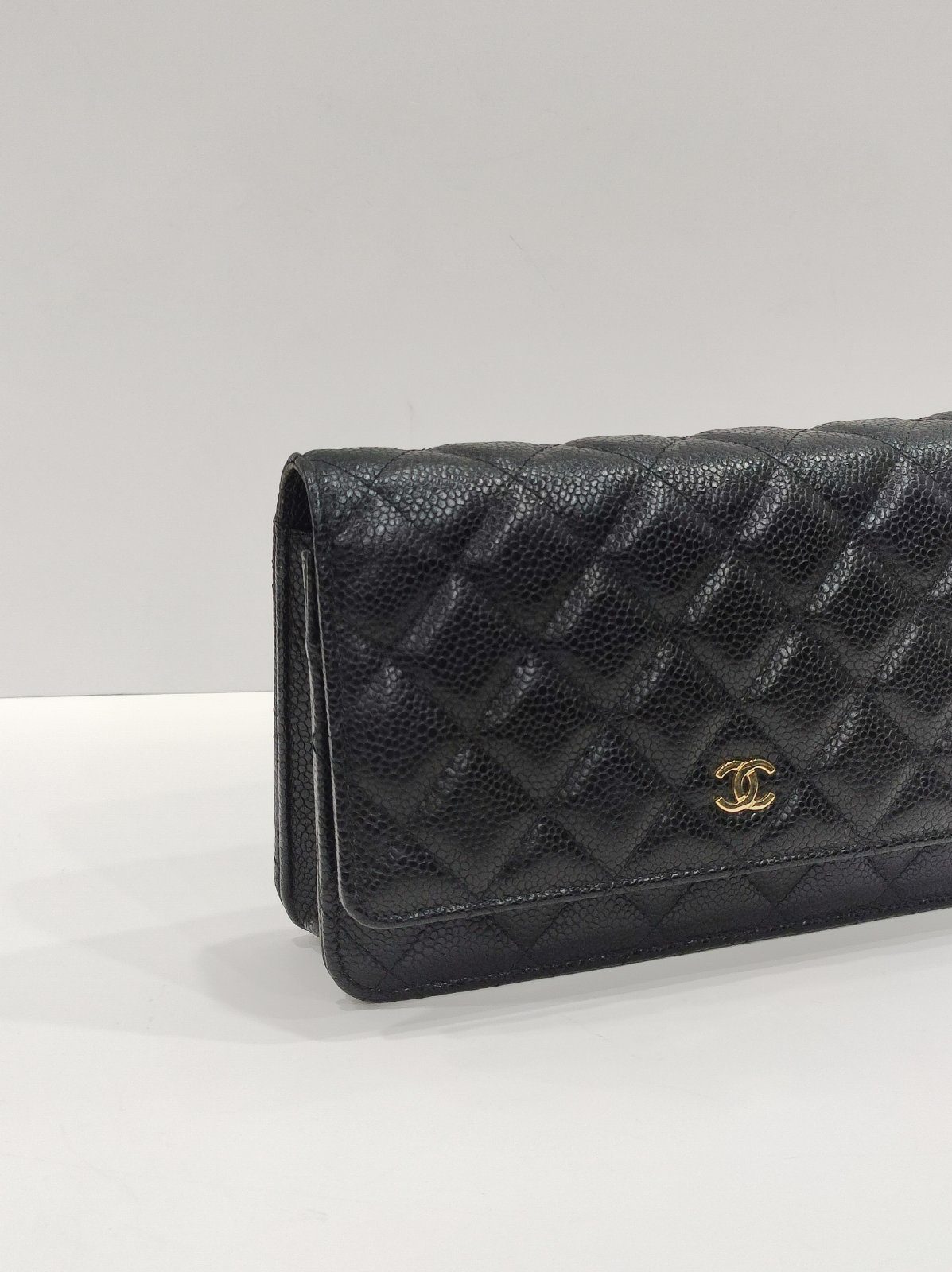 chanel woc black caviar leather ghw chanel woc black caviar leather ghw