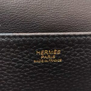 hermes halzan 25 noir ghw stamp u