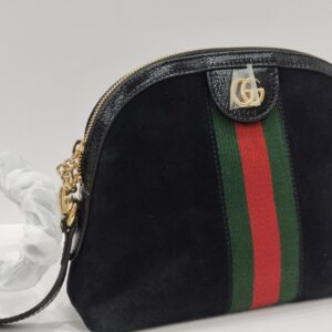gucci dome black suede