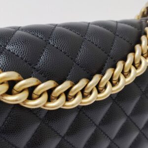 chanel leboy old medium caviar black ghw microchipped