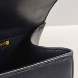 bottega veneta navy blue cassette intrecciato puddle shoulder bag