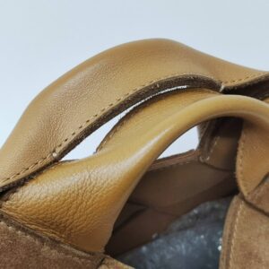 loewe suede woven basket bag tan ghw