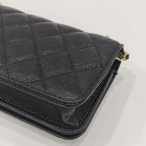 chanel pocket twins woc black caviar leather ghw