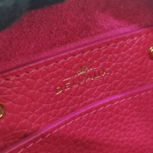 delvaux cool box nano bag dark pink