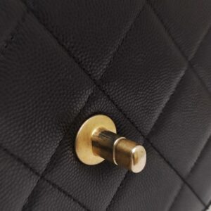 kept unused chanel caviar quilted moon bag black ghw microchipped