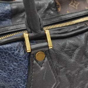 lv vavin monogram brown/black/blue handbag