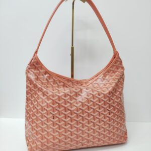 goyard boheme hobo bag pearl coral goyardine canvas