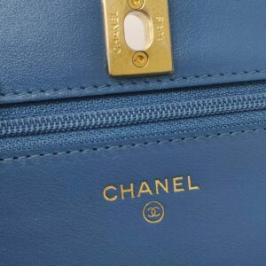chanel woc cc pearl crush denim ghw microchipped