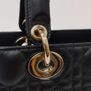 lady dior small black ghw