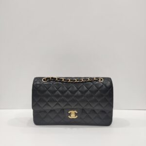 chanel double flap medium caviar leather ghw series 31