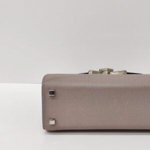 moynat mini gabrielle gray grained calfskin shw