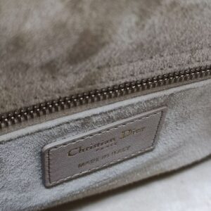 lady dior abc small light beige ghw