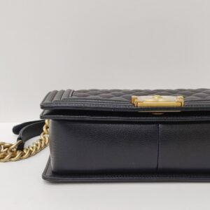 chanel leboy old medium caviar black ghw microchipped