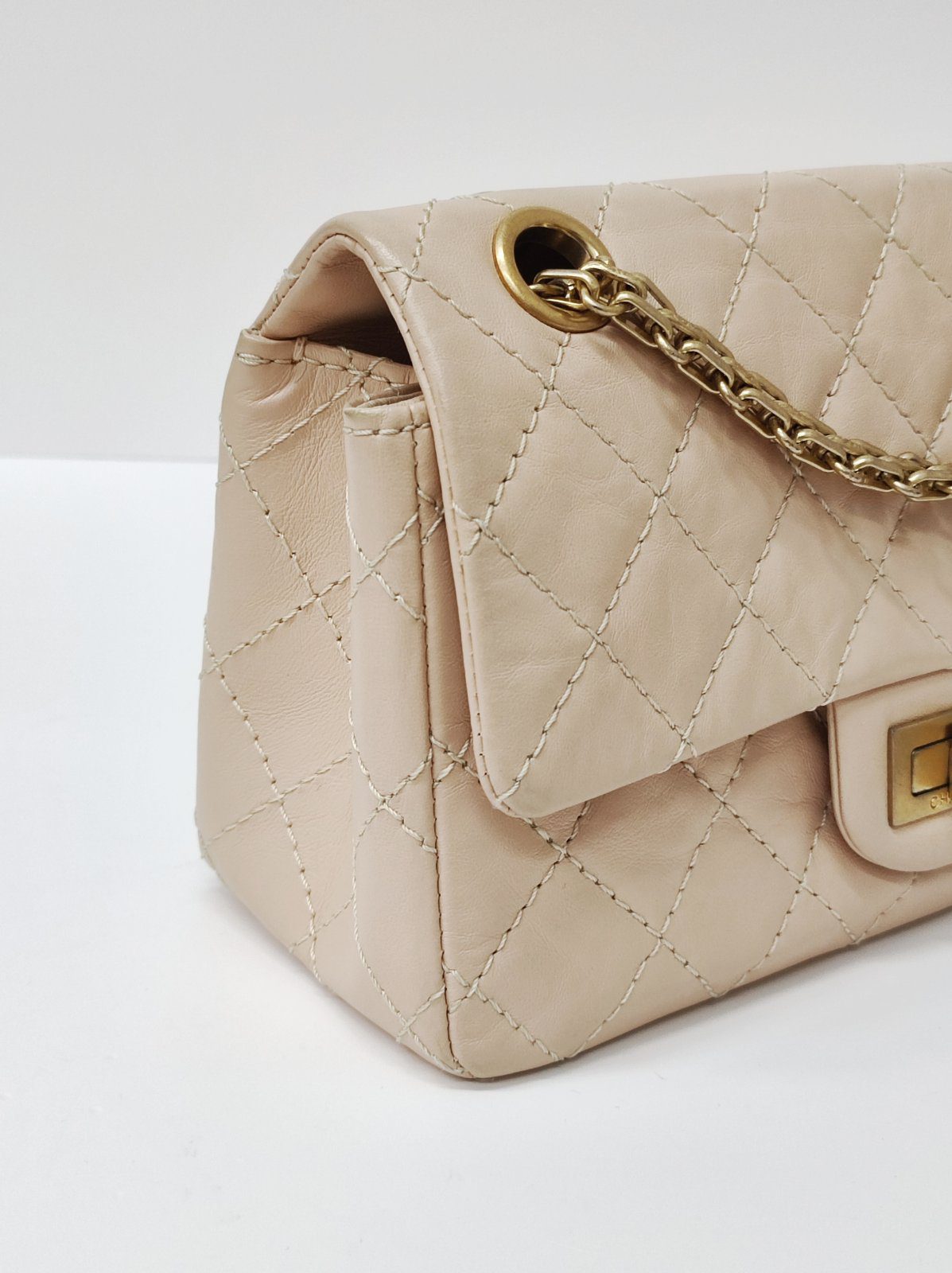 chanel re issue mini beige ghw chanel re issue mini beige ghw