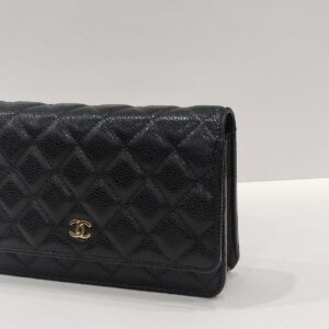 chanel woc black caviar leather ghw