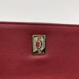 chanel red chevron quilted shoulder bag ghw series 26