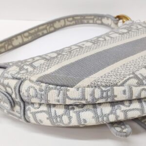 christian dior saddle medium gray ghw