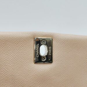 chanel coco handle mini nude caviar leather ghw series 31