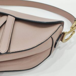 christian dior saddle medium rose pink ghw