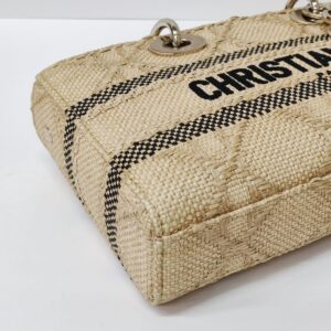 dior d joy raffia medium lghw