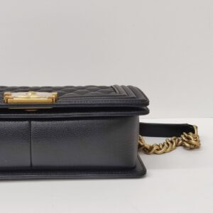chanel leboy old medium caviar black ghw microchipped