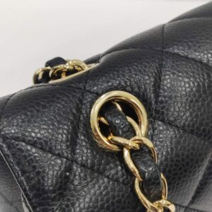chanel double flap medium caviar leather ghw series 31