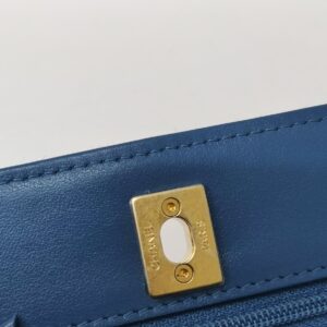 chanel woc cc pearl crush denim ghw microchipped