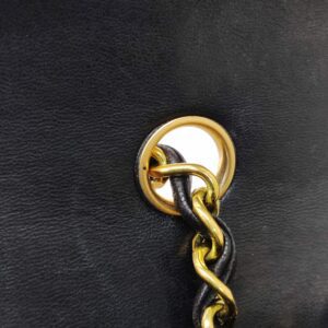 chanel vintage diana black ghw series 2