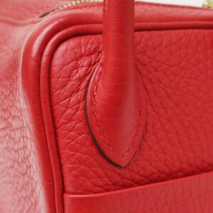 kept unused hermes mini lindy red stamp d