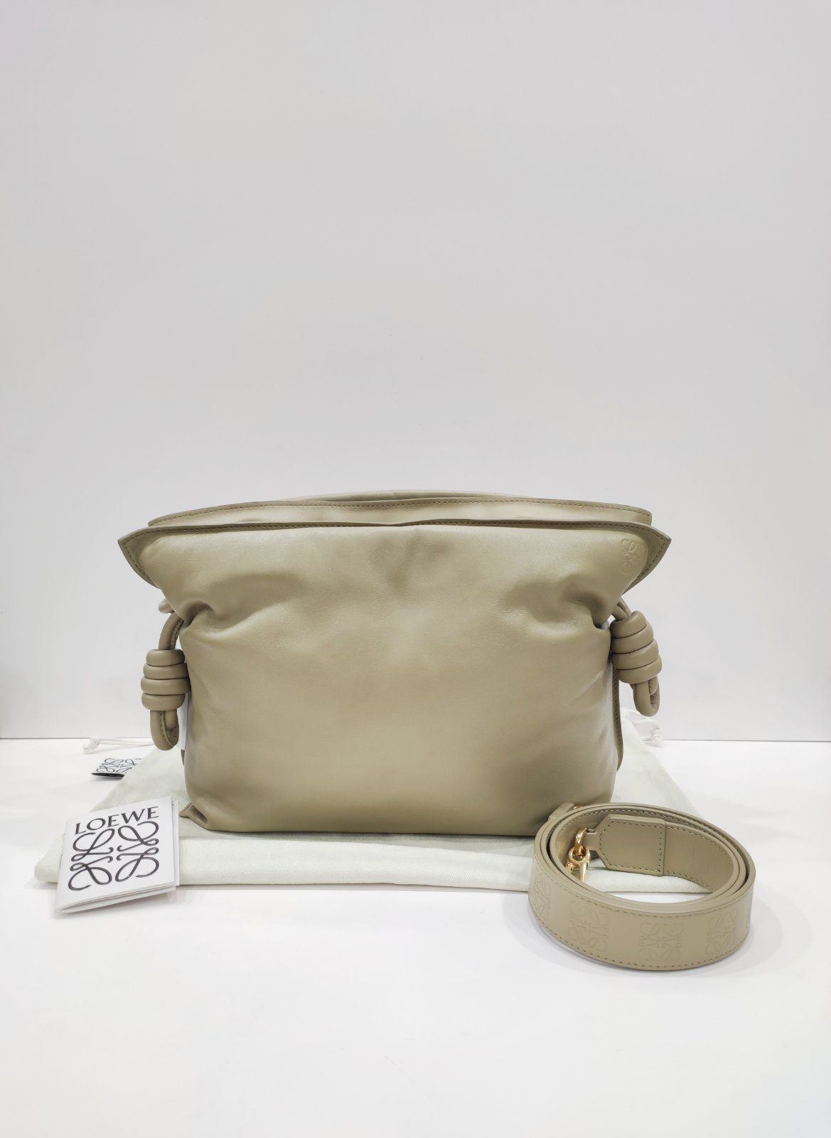 loewe flamenco drawstring puffer olive green loewe flamenco drawstring puffer olive green