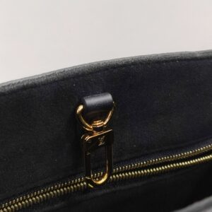 lv onthego pm black monogram empreinte leather tote bag