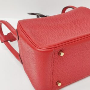 kept unused hermes mini lindy red stamp d