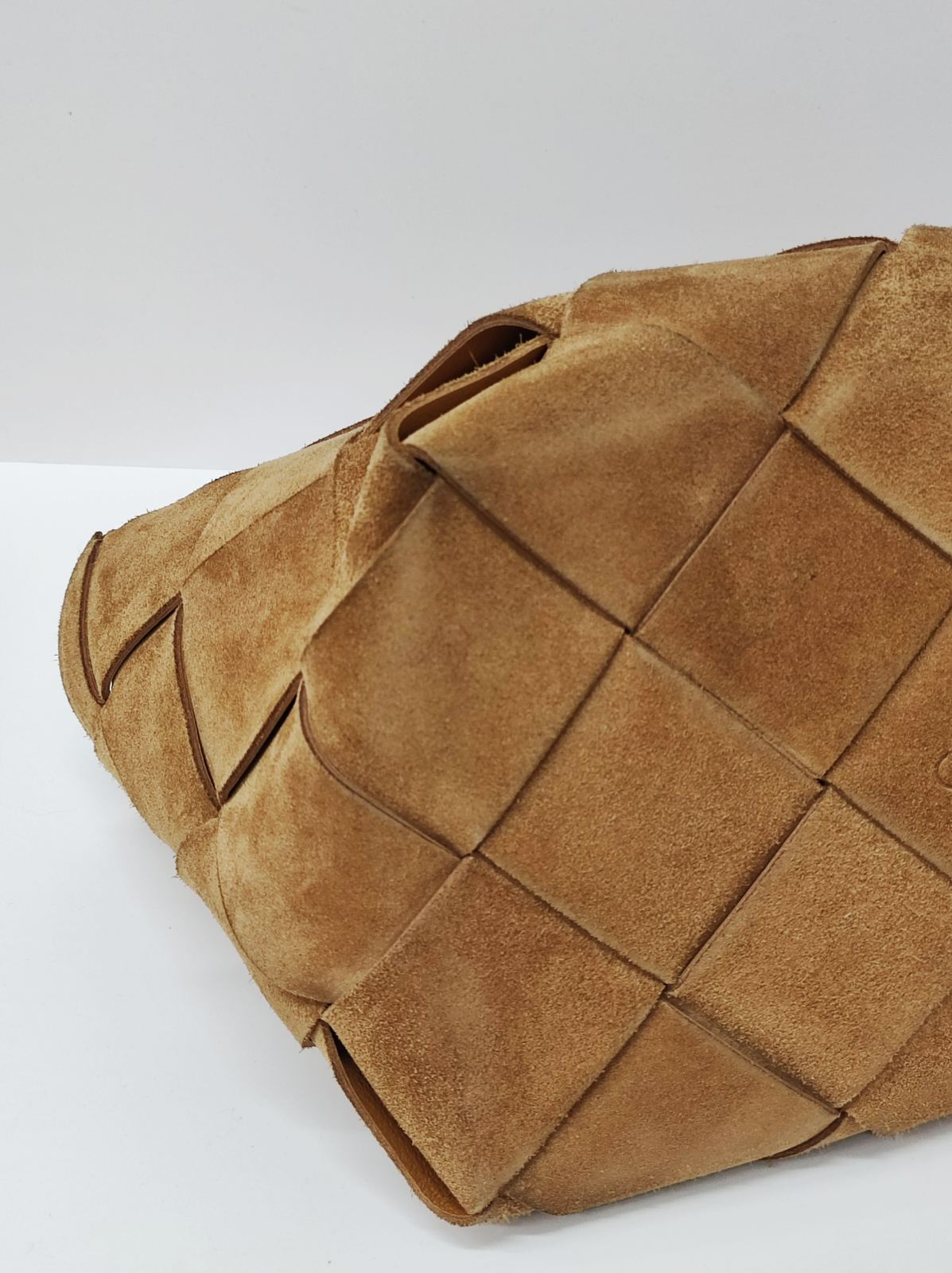 loewe suede woven basket bag tan ghw loewe suede woven basket bag tan ghw