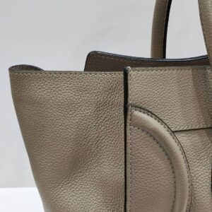 celine micro luggage beige tote bag