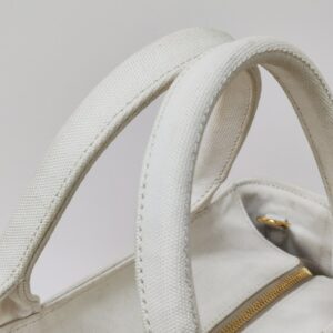 prada medium wicker and linen blend tote bag