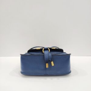chloe marcie deep blue mini crossbody bag