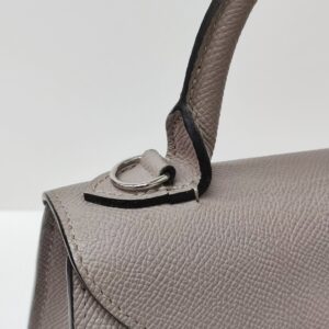 moynat mini gabrielle gray grained calfskin shw