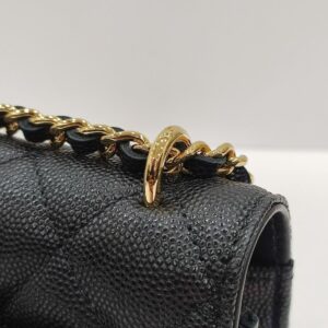 chanel pocket twins woc black caviar leather ghw