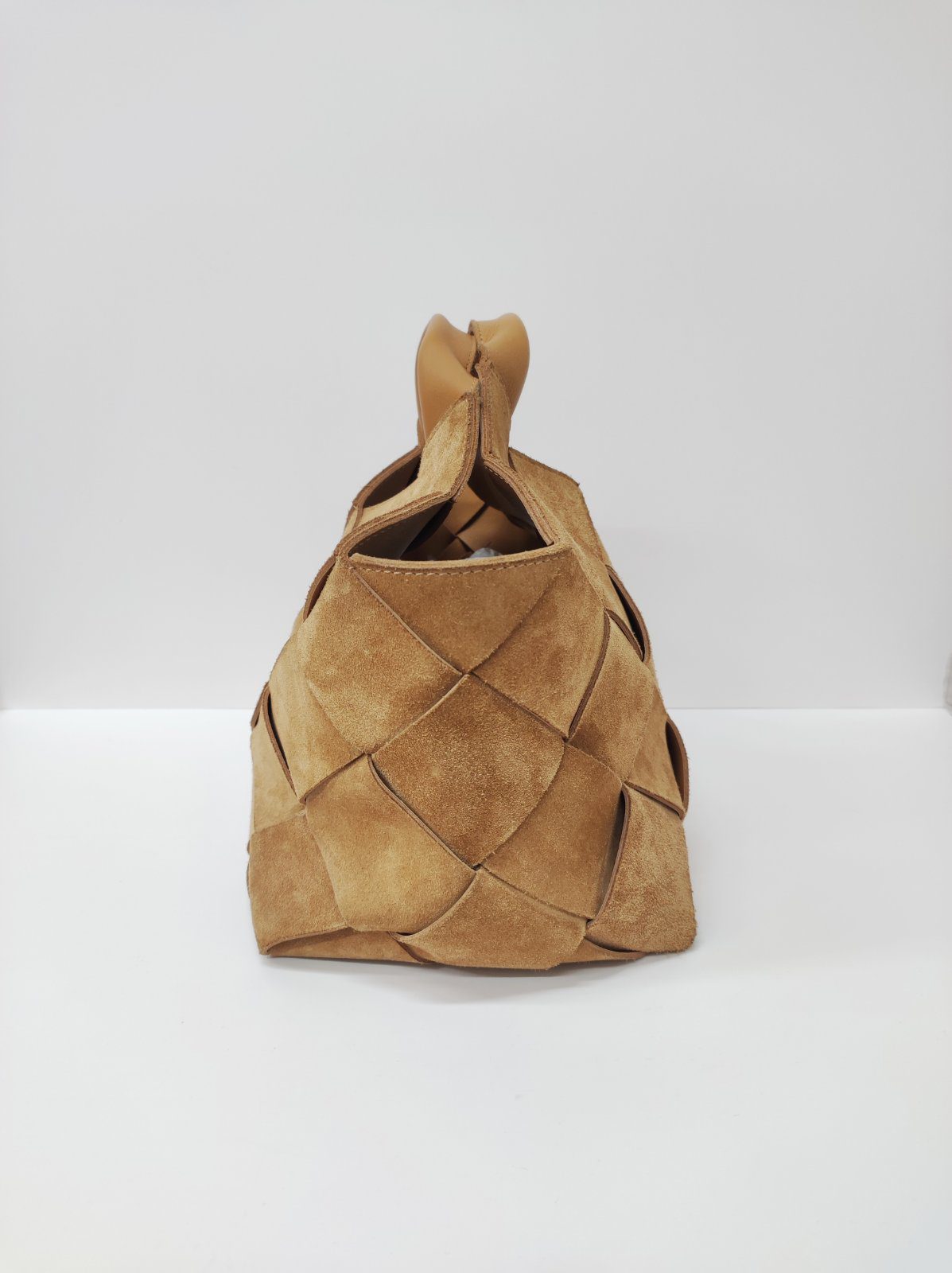 loewe suede woven basket bag tan ghw loewe suede woven basket bag tan ghw