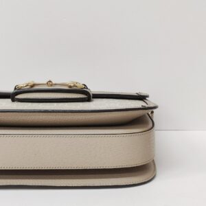 gucci 1955 horsebit medium monogram beige