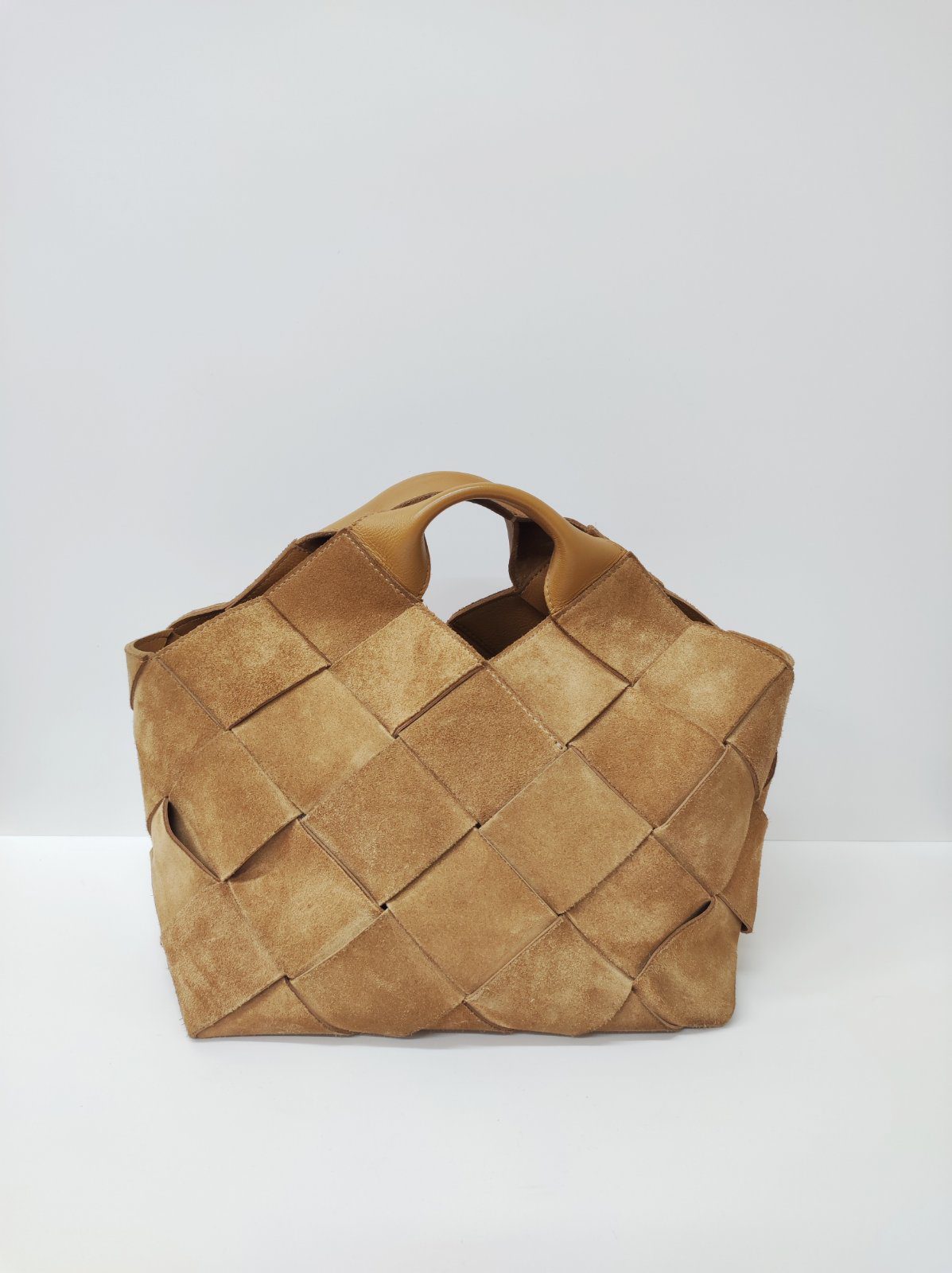 loewe suede woven basket bag tan ghw loewe suede woven basket bag tan ghw