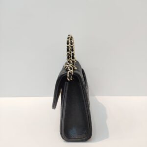 chanel kelly woc top handle microchipped black caviar ghw